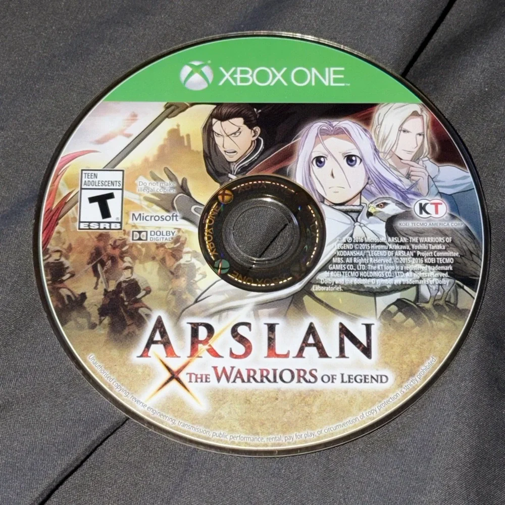Microsoft Xbox One Arslan The Warriors Of Legend Video Game Rated T For Teen Use